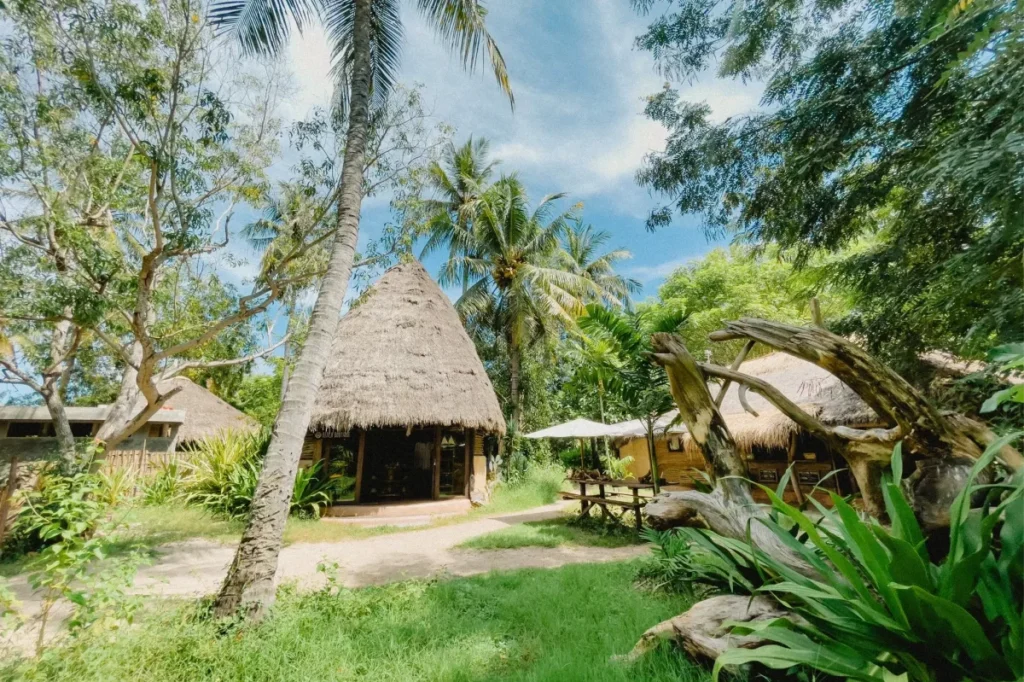 Résidences traditionnelles sur Gili et Lombok
